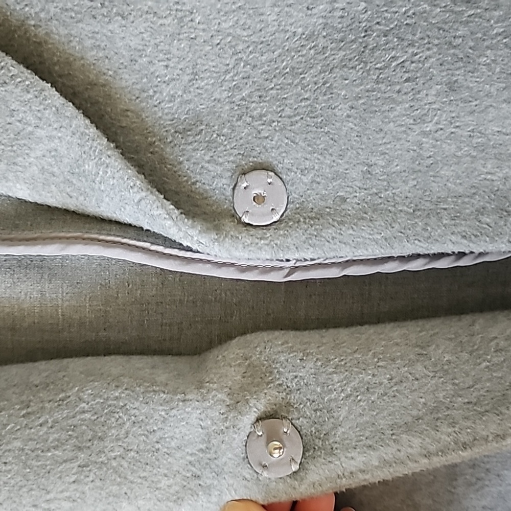 Gray Button Front Long Jacket - image 6